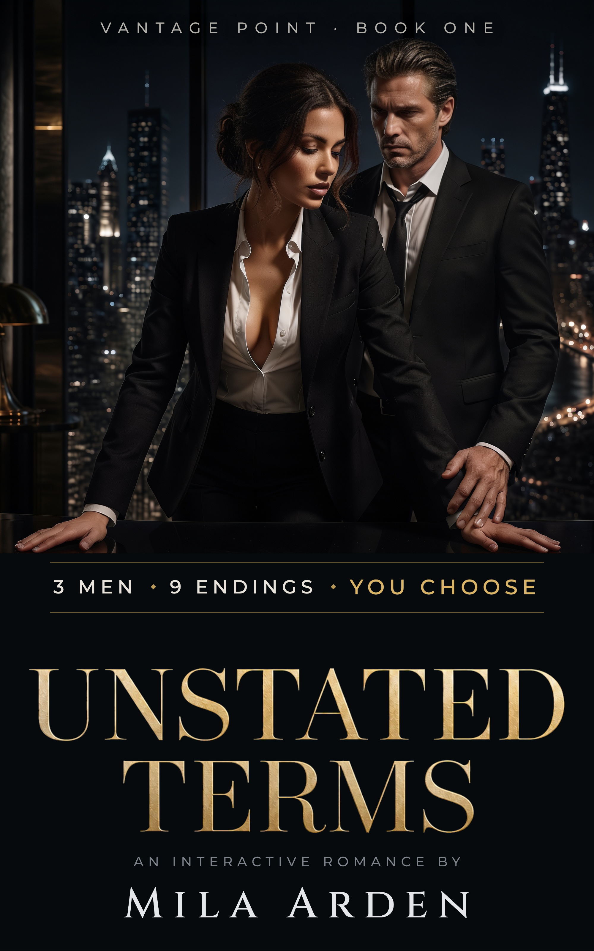 Unstated Terms, an interactive romance by Mila Arden &mdash; front cover